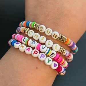 Sun chill love happy bracelets